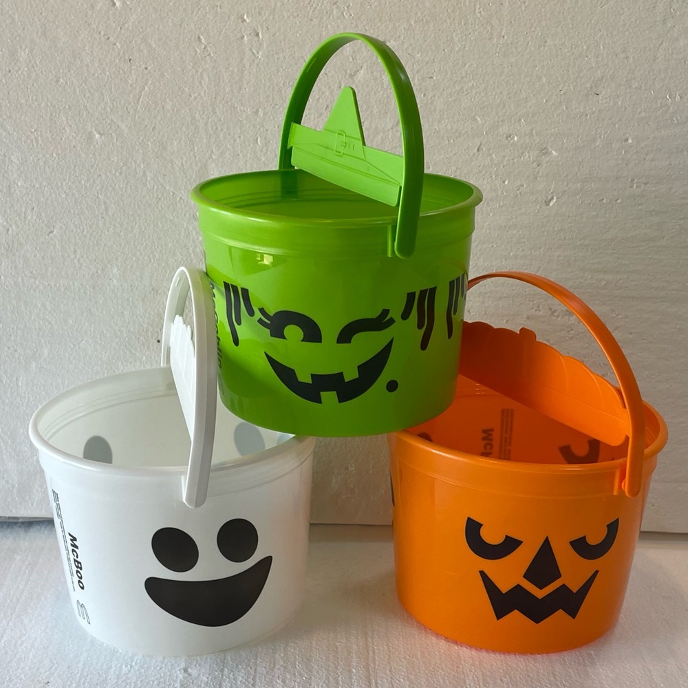 McDonald’s 2022 Halloween Pails/Buckets Set of 3